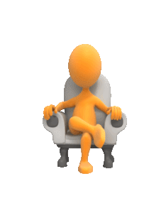 figure getting up from chair