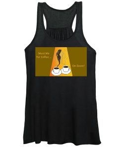 Nancy's Novelty Photos on Pixels tank top "Meet Me for Coffee on Zoom"