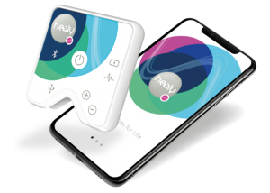 Healy sensor and Pink Dot App on Smart Phone