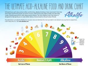 alkaline versus acidic food chart