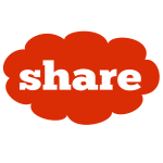 cloud with the word "share" in it