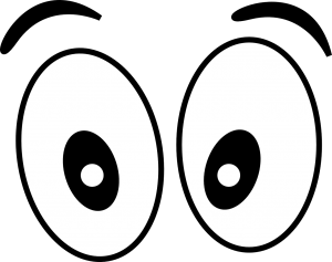 illustration of wide open eyes