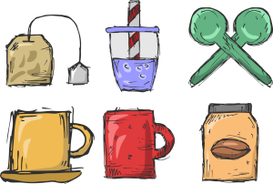 Illustration of drinks that help with fatty liver by Jozefm on Pixabay